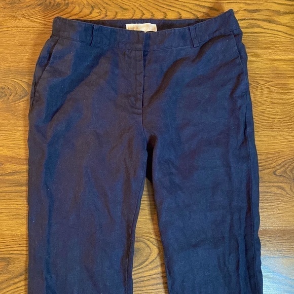 🌷 Michael Kors🌷 Dark Navy Blue Linen Chino Pants - Picture 2 of 7
